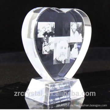 Personalisierte 3D Laser graviert K9 klar Kristallherz Awards beste Crystal-Geburtstag, Hochzeit Geschenke, Souvenirs